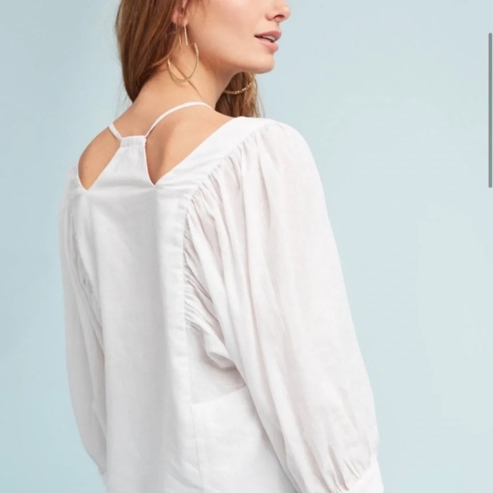 Anthropologie Akemi + Kin Sylvia Bat Sleeve puff sleeves Top Sz XS